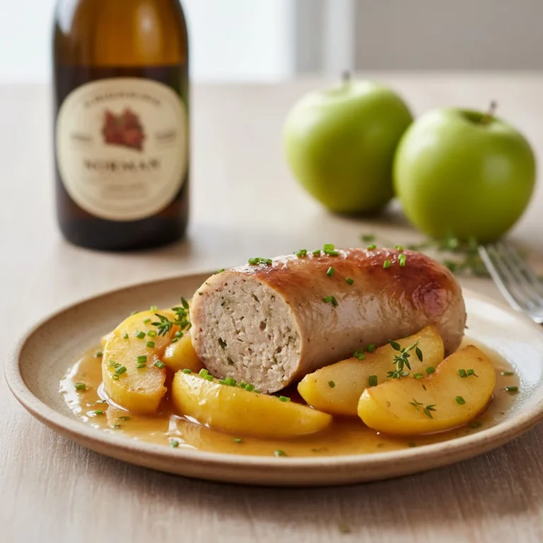 Boudin blanc normand aux pommes & cidre